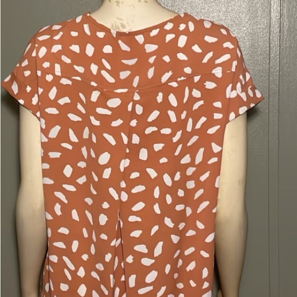 Umgee Orange and White Patterned Dress - Picture 8 of 15